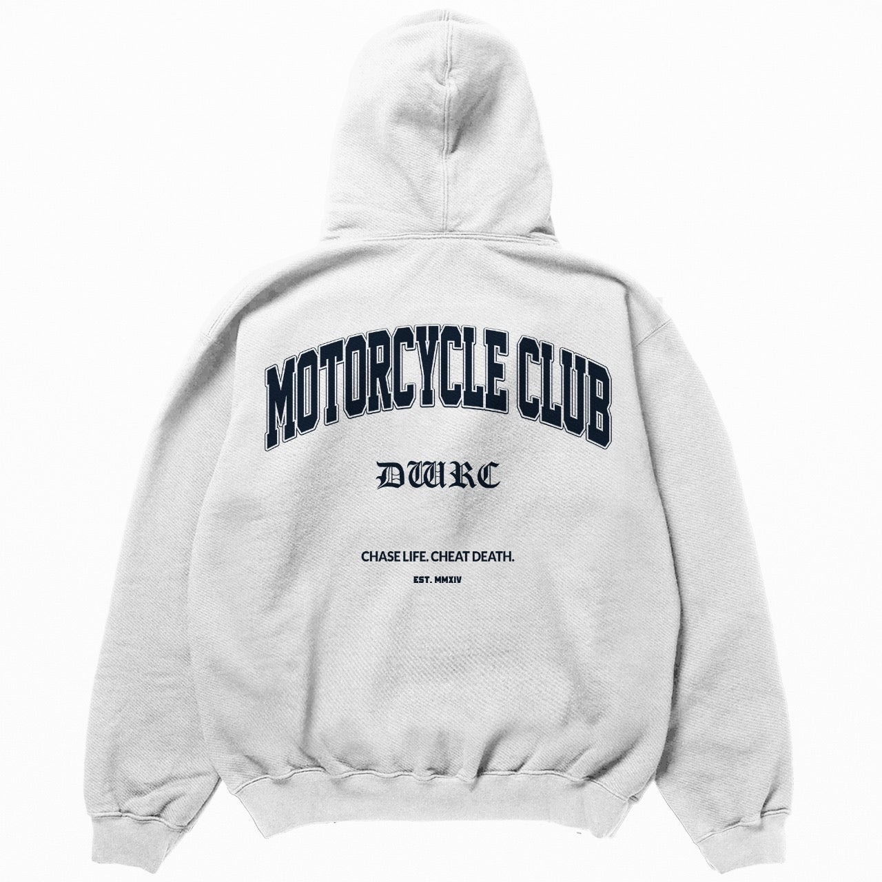 "MOTORCYCLE CLUB" HOODIE - GRAY