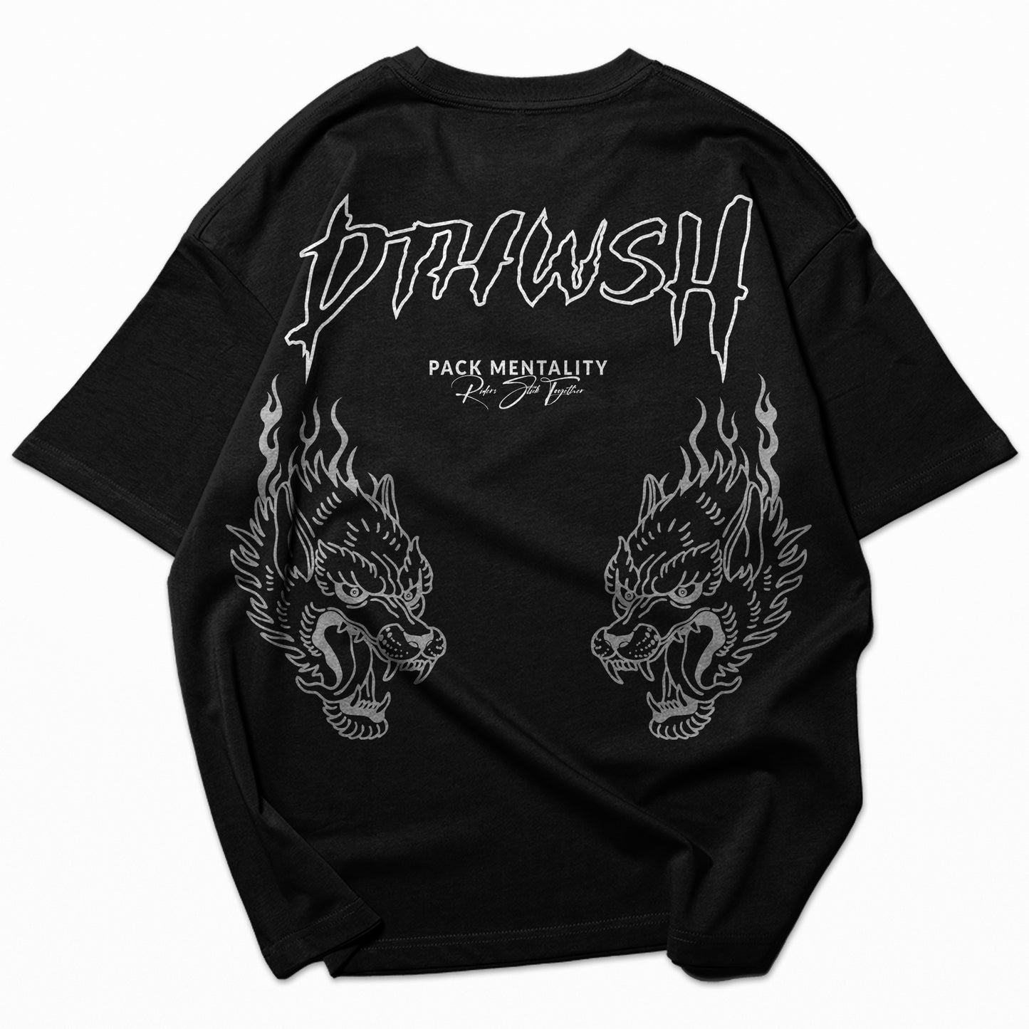 "PACK MENTALITY" T-SHIRT - BLACK