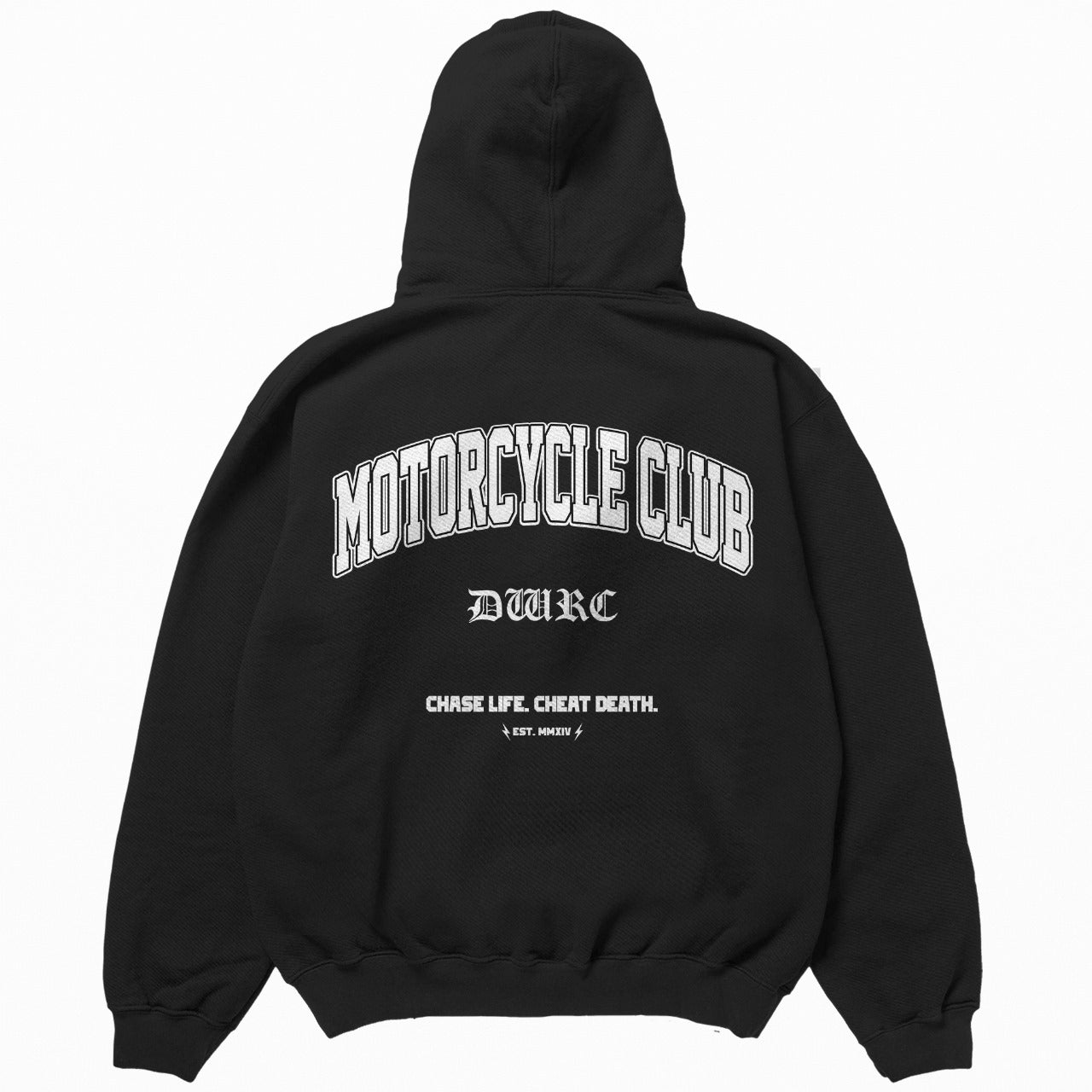"MOTORCYCLE CLUB" HOODIE - BLACK